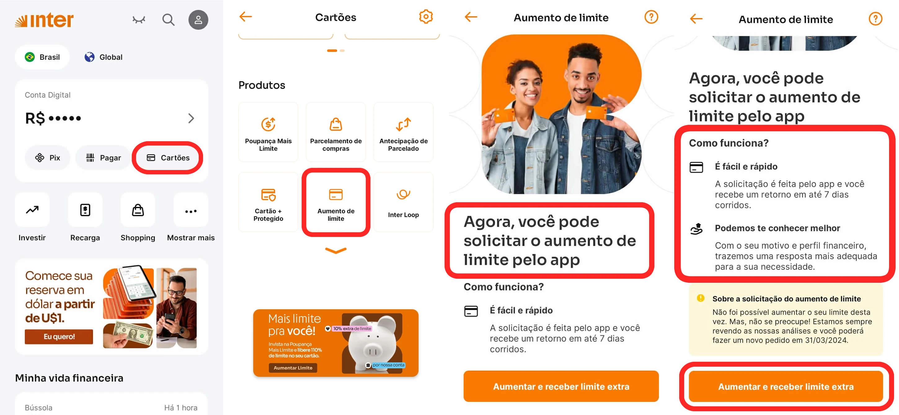 CONFIRMADO O SEU LIMITE DO CARTÃO DO BANCO INTER PODE AUMENTAR BASTANTE SÓ FAZENDO ISSO. CONFIRA COMO FUNCIONA.