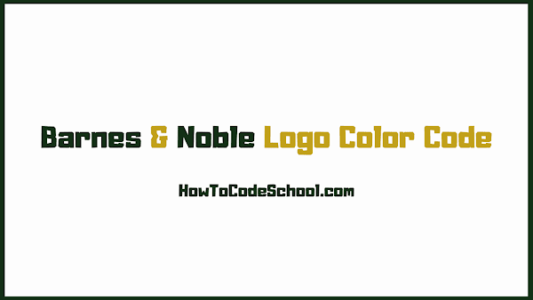 Barnes & Noble Logo Color Code