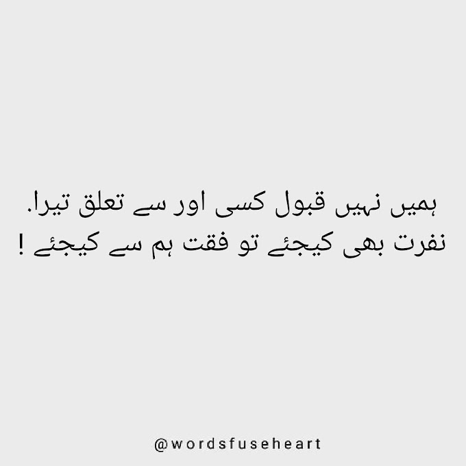 Urdu motivational quote about love