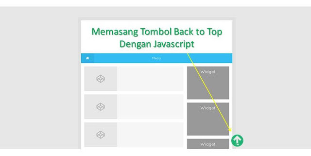 Memasang Tombol Back to Top Dengan Javascript Memasang Tombol Back to Top Dengan Javascript