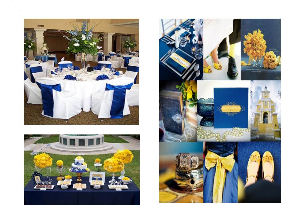 WEDDING INSPIRATION FOR 2012 ROYAL BLUE AND YELLOW
