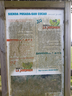 Cartel de la senda