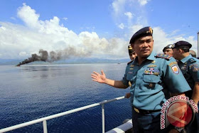  TNI AL kembali tenggelamkan kapal ikan asing