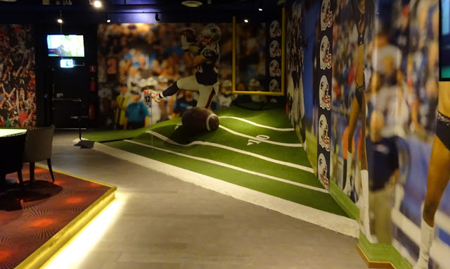Sports World Mini Golf at O'Leary's bar and entertainment centre at the Mall of Scandinavia in Solna, Stockholm, Sweden