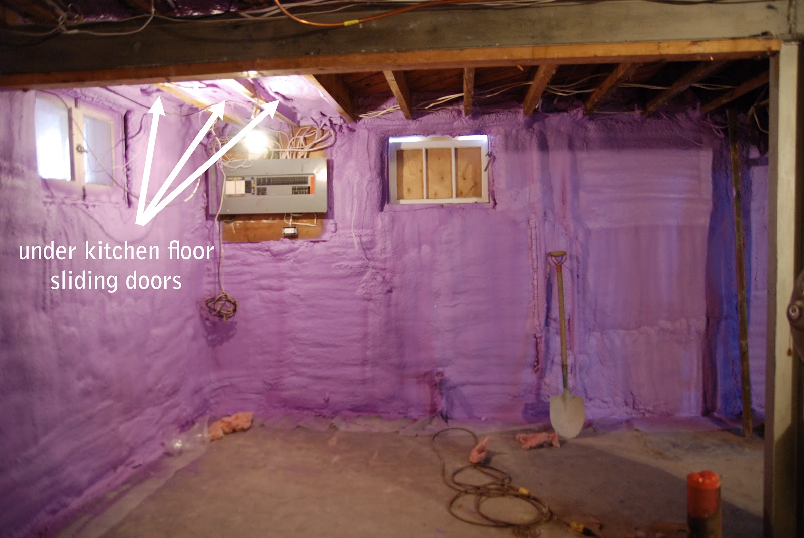 The Basement Spray Foam Fun Rambling Renovators