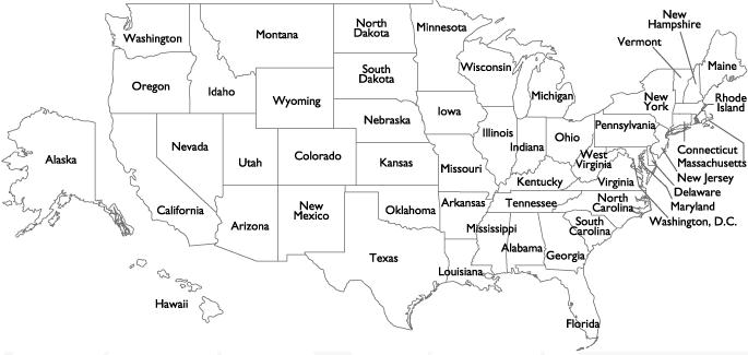 Labeled Hawaii Map Usa