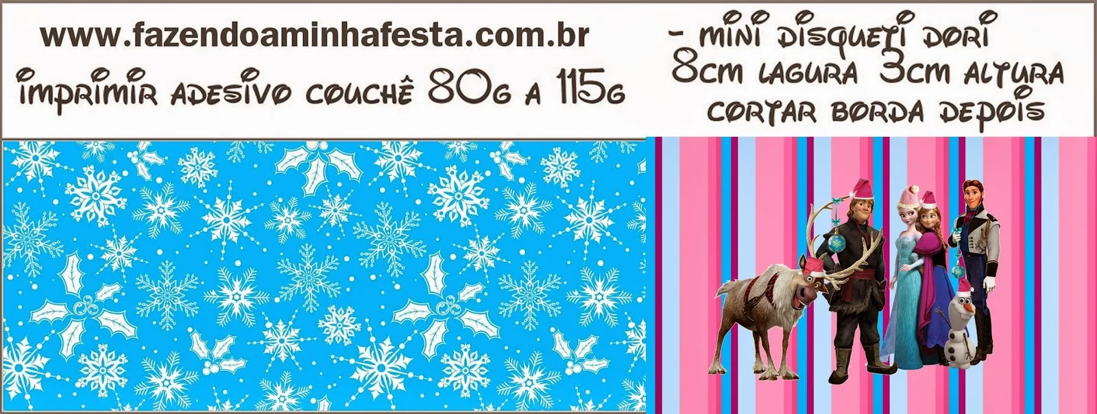 Etiquetas de Frozen para Navidad para imprimir gratis.