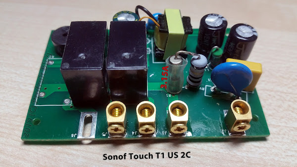 захранването на Sonoff Touch T1 US C2