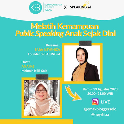 MELATIH PUBLIC SPEAKING ANAK SEJAK DINI