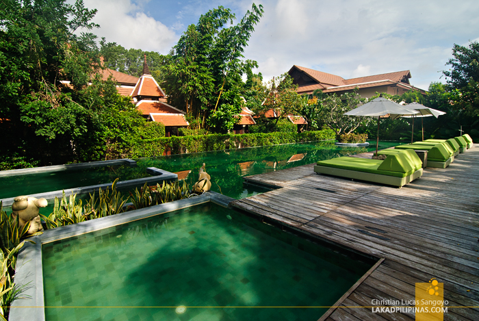 Pool Area at Siripanna Villa Resort Spa in Chiang Mai