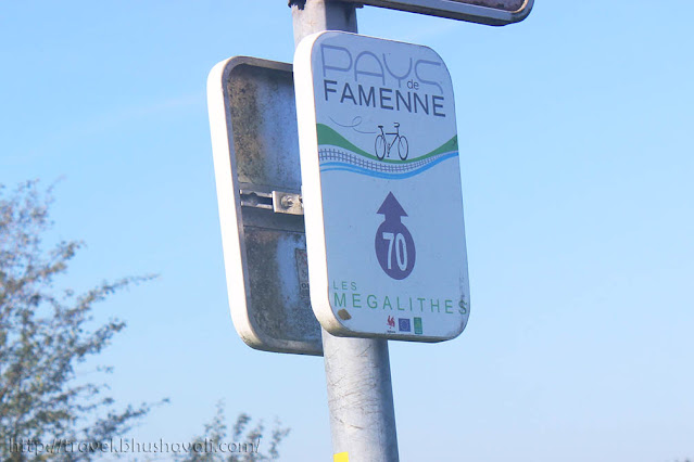 Les Megalithes Pays de Famenne a Velo Cycling route