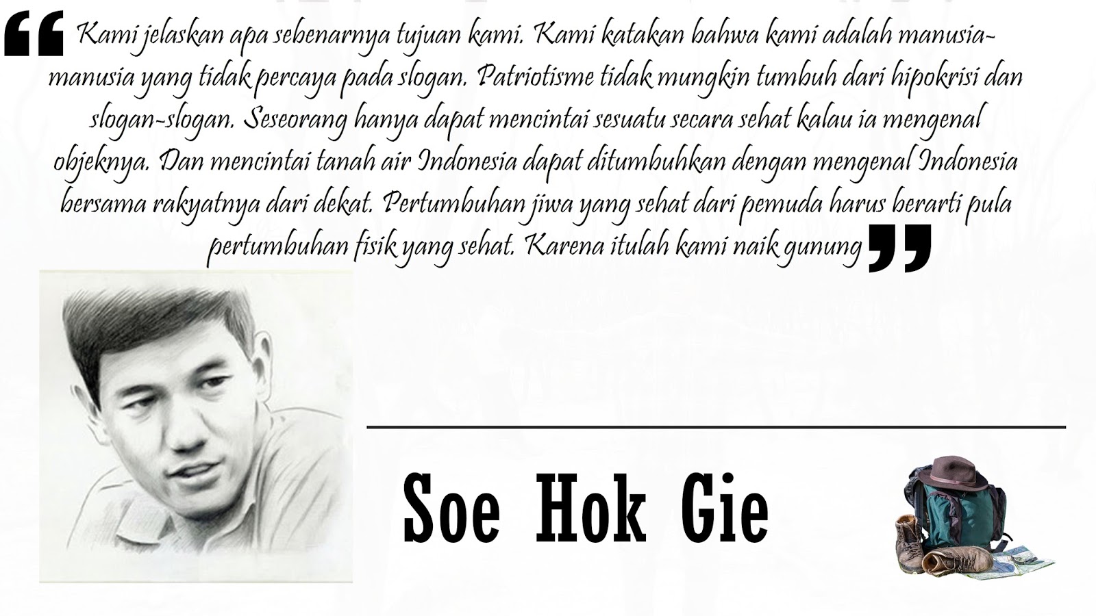 76 Kata Kata Soe Hok Gie Basecamp Para Pendaki