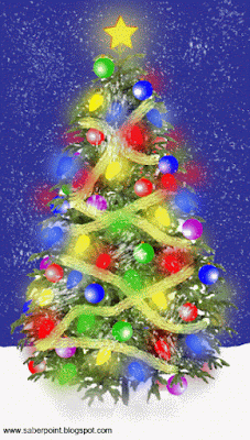 Animasi Pohon Natal Bergerak untuk HP Android_Animated Christmas Tree Android-iPhone_POOS