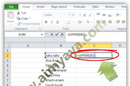 Cara Mengubah Aksara Kecil/Besar Semua Di Ms Excel 2010