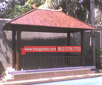 Gazebo Glugu Persegi Sirap