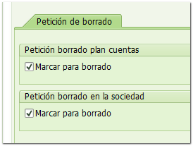 Cuenta SAP: Petición de borrado