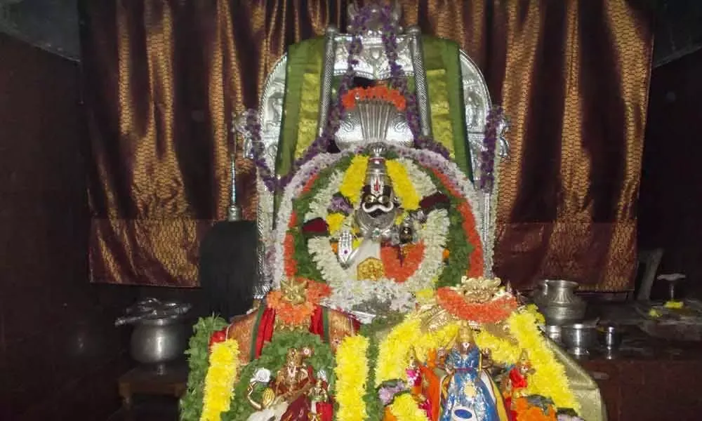 కన్నుల పండువగా కోరుకొండ శ్రీలక్ష్మి నరసింహ స్వామి కల్యాణోత్సవం | Korukonda Sri Lakshmi Narasimha Swamy Kalyanotsavam