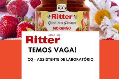 Ritter Alimentos seleciona Auxiliar de Laboratório em Cachoeirinha