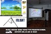 best projector under 3000 in india  [ Inlight Cineview Series Tripod Type Projector Screen, Supports UHD, 3D and 4K Ready ]