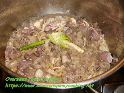 Pinapaitan with Tanglad Cooking Procedure