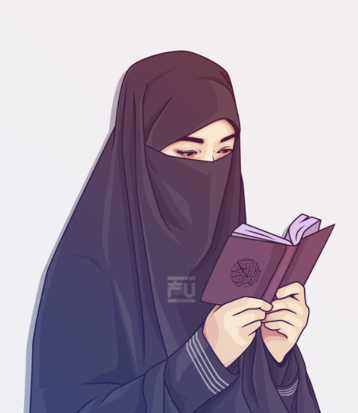  Gambar  Kartun  Muslimah  Untuk Wallpaper Lucu Bercadar 