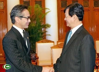 Thủ tướng Nguyễn Tấn Dũng hoan nghênh Bộ trưởng Marty Natalegawa sang thăm Việt Nam