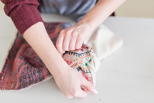 Make an Anthropologie Inspired Kilim Pillow with Tassels | Sewing DIY