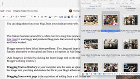 An image is dragged into a blog post from a folder on my computer.