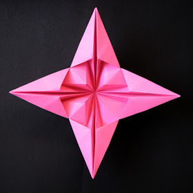 Origami 3D Star, back