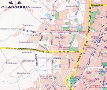 Changchun Map City of China