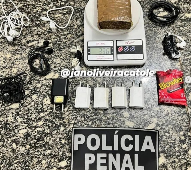 Polícia Penal intercepta arremesso de Drogas e Celulares na unidade prisional de Catolé do Rocha
