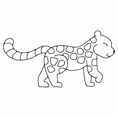 Desenho de um leopardo