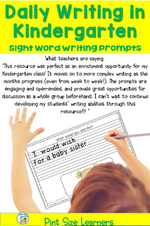 Kindergarten Writing Activities for April | April Writing Prompts for KKindergarten Writing Activities for April is the perfect Kindergarten writing journal. With writing prompts designed for beginning writers, your students will love writing with these April themed writing activities. These writing prompts will have your kindergarten students writing every day with activities designed just for them! Make a monthly writing journal to watch your students' progress.  These daily writing activities are perfect for morning work, a writing center, homework or a whole class writing lesson.