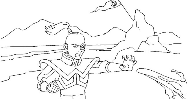 Prince Zuko Coloring Pages " Avatar Cartoon Kids