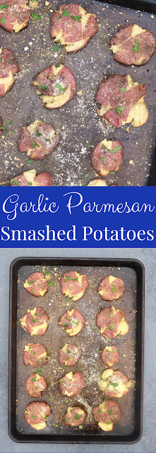 Garlic Parmesan Smashed Potatoes recipe
