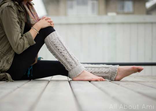 cabled leg warmer crochet pattern