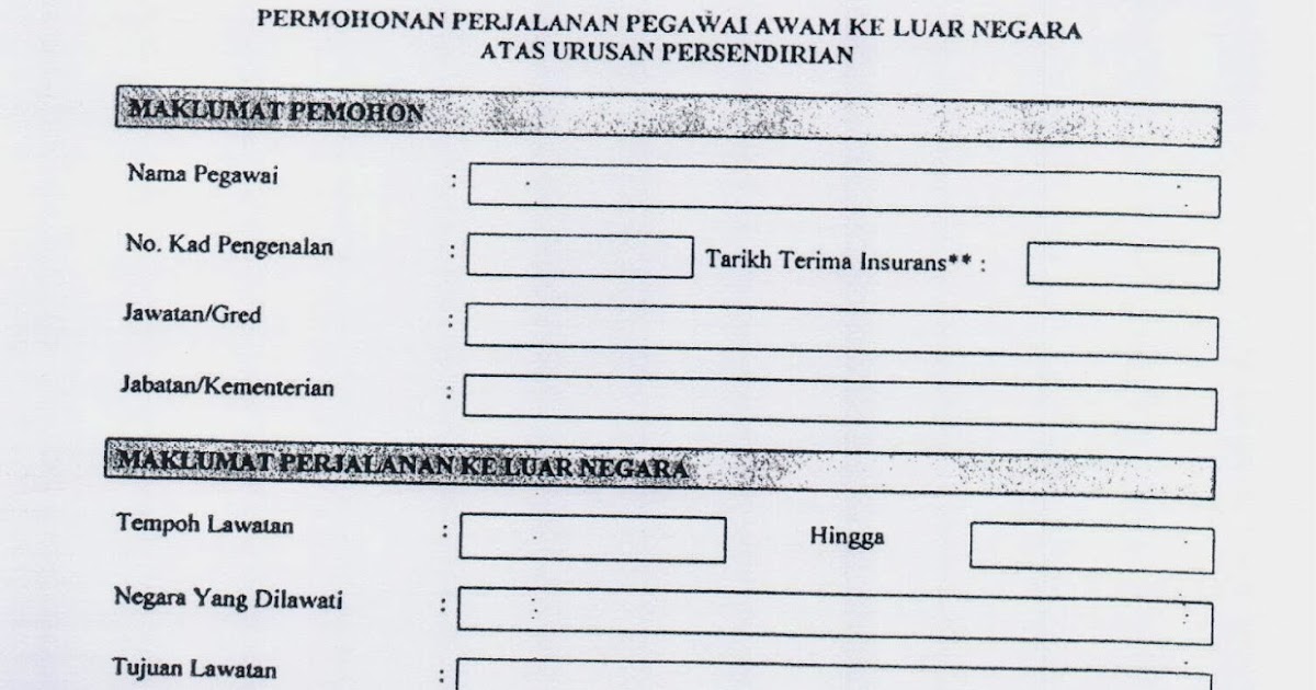 Surat Rasmi Ingin Memohon Cuti - Xiaominismes