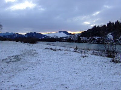 Fishing in winter for Danube Salmon