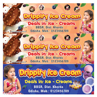 Amul Ice Cream Banner Design