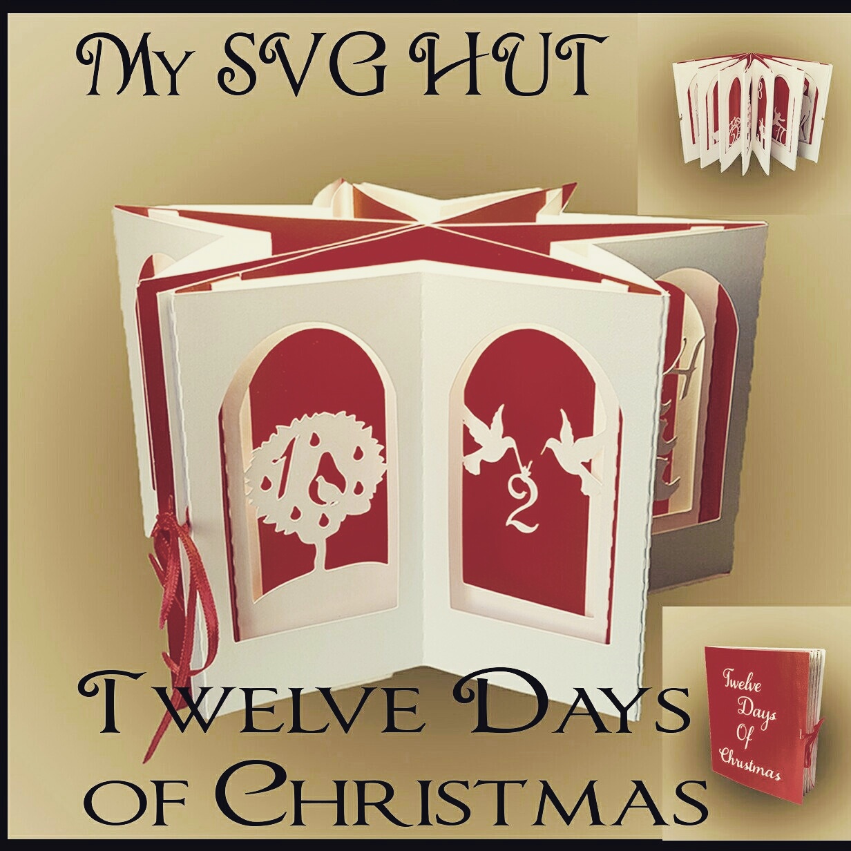 Download My SVG HUT: Twelve days of Christmas pop up carousel card