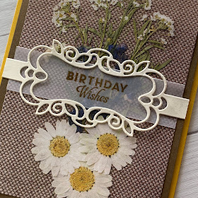 Handmade card idea using Pressed Petals Specialty Designer Series Paper
