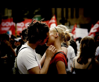 Couple Kissing each other in Love