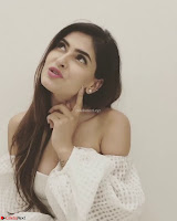 Karishma Sharma Deep neck White Gown Beautiful Pics ~  Exclusive 017.jpg