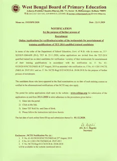 Recruitment of primary teachers in West Bengal