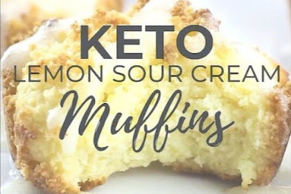 Keto lemon sour cream muffins