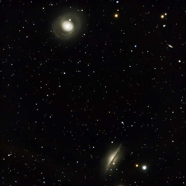 NGC 1068 (M77) et NGC 1055