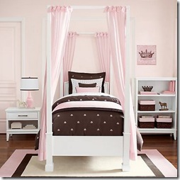 pink brown bedroom