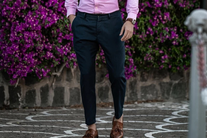 Pink Shirt Jacket with Beige Pants Outfits For Men In Their 20s 3 ideas   outfits  Lookastic