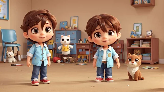 Cute little boy in morning images