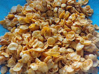 Cornflakes madu tanpa bakar